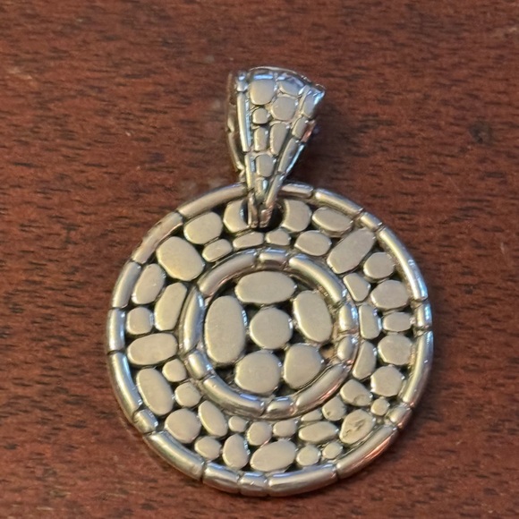 John Hardy Sterling Silver 925 AUTHENTIC Kali Pebble Dragonfly Enhancer Pendant - Picture 5 of 6